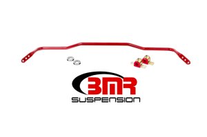 Ford Mustang Sway Bar Kit - Rear - BMR Suspension - Hollow 25mm 3-Hole Adjustable - Red - `15-`17